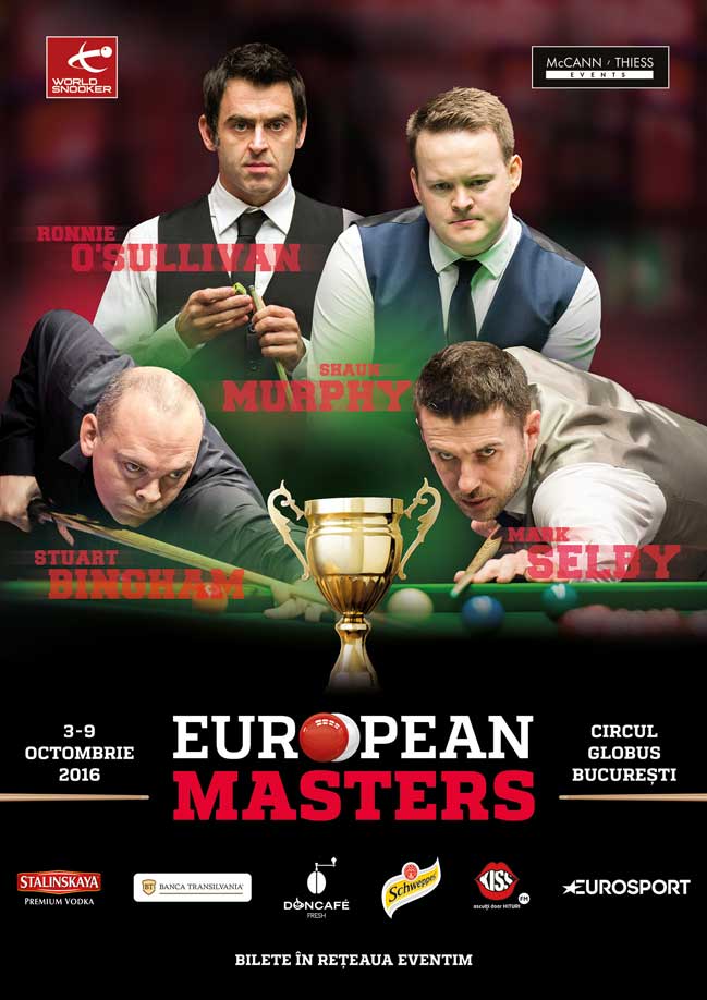 Masters-ul European 2016, Bucuresti, Romania